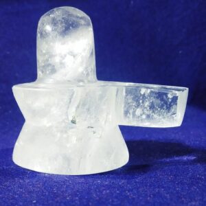 Abhimantrit Indian Sphatik Shivling - 128Gram - Image 2