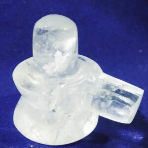 Abhimantrit Indian Sphatik Shivling - 128Gram - Image 1