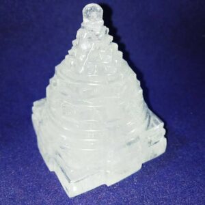 Natural Indian Sphatik Shree Yantra & Lab Certified -198 Gram - Image 2