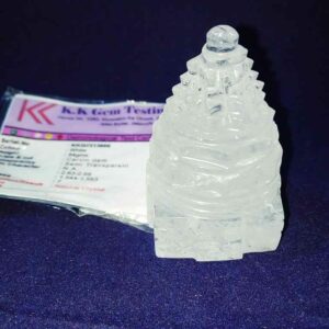 Abhimantrit Indian Sphatik Shree Yantra & Lab Certified - 112 Gram - Image 1