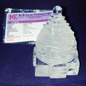 Lab- Certified Indian Sphatik Shree Yantra & Original -174 Gram - Image 4
