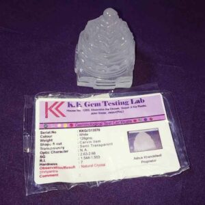 Abhimantrit Indian Sphatik Shree Yantra & Lab Certified -128 Gram - Image 3