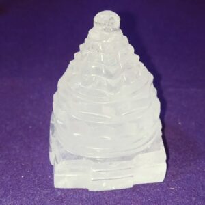 Abhimantrit Indian Sphatik Shree Yantra & Lab Certified -244 Gram - Image 2