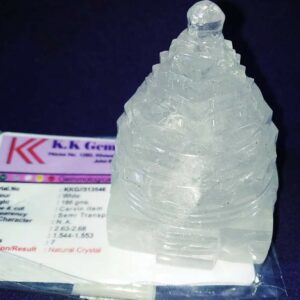 Indian Sphatik Shree Yantra & Lab Certified  -186  Gram - Image 1
