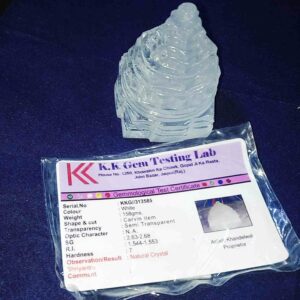 Lab- Certified Indian Sphatik Shree Yantra & Original  -158 Gram - Image 5