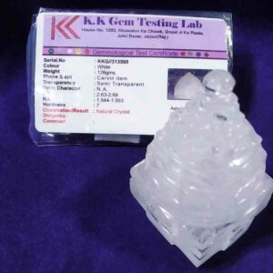 Abhimantrit Indian Sphatik Shree Yantra & Lab Certified -126 Gram - Image 3