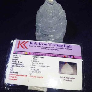 Abhimantrit Indian Sphatik Shree Yantra & Lab Certified -126 Gram - Image 5