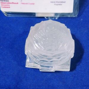 Abhimantrit Indian Sphatik Shree Yantra & Lab Certified -154 Gram - Image 2