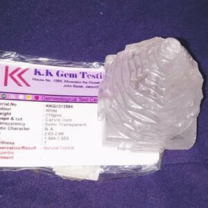 Abhimantrit Indian Sphatik Shree Yantra & Lab Certified -210 gram - Image 2