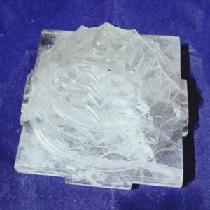Abhimantrit Indian Sphatik Shree Yantra & Lab- Certified 2.168 K.G - Image 2