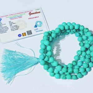 Abhimantrit Firoza Mala & Lab Certified 8mm & 108 Beads For Jaap - Image 3