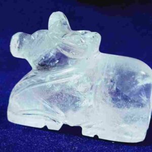 Abhimantrit Lab Certified Indian Sphatik Nandi - 86 Gram - Image 2