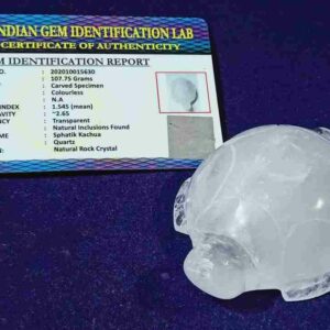 Abhimantrit Indian Sphatik Kachua (Tortoise) & Lab Certified -106 Gram - Image 1