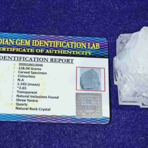 Abhimantrit Indian Sphatik Shree Yantra Natural & Indian Crystal- 128 Gram - Image 4
