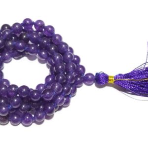 Amethyst Mala / Jamunia Mala 108 Beads 6 mm & Abhimantrit - Image 3