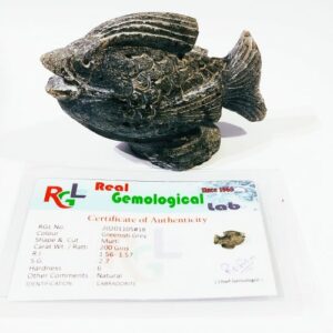 Natural Labradorite stone Fish Idol 200 Gram Lab-Tested & Abhimantrit - Image 1