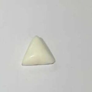 Triangle White Coral Stone (Moonga) Lab Certified & Abhimantrit  8.25 Carat - Image 3