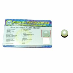 Abhimantrit Natural Pearl (Moti) Stone Original & Lab Certified - 11.25 Carat - Image 4
