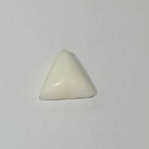 Triangle White Coral Stone (Moonga) Lab Certified & Abhimantrit  8.25 Carat - Image 7