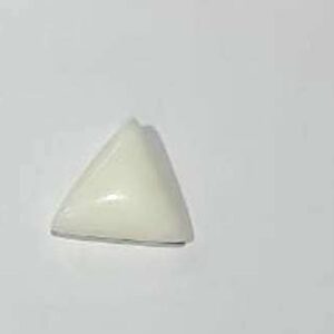 Triangle White Coral Stone (Moonga) Lab Certified  & Abhimantrit  7.25 Carat - Image 2