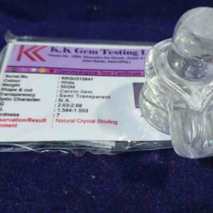 Abhimantrit Indian Sphatik Shivling - 56 Gram - Image 3