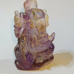 Abhimantrit Natural Amethyst Ganesh Ji Idol 73 Gram & Abhimantrit - Image 6