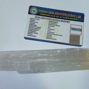 Abhimantrit Selenite Crystal Stone Original & Lab- Certified 125 Gram Appx. - Image 2