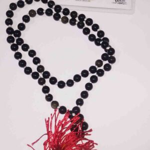 Black Obsidian  Mala, Natural & Lab Tested - 8mm  72 Bead - Image 3