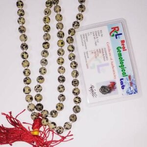 Abhimantrit Dalmatian Jasper Mala & Lab - Certified - Image 2