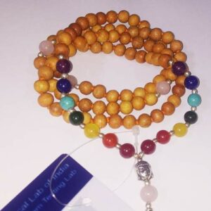 Abhimantrit Chandan Mala with 7 Chakra Natural & Lab- Certified - Image 1