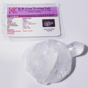 Indian Sphatik Kachua (Tortoise) & Lab Certified - 200 Gram Approx - Image 1
