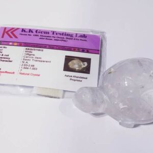Indian Sphatik Kachua (Tortoise) & Lab Certified -126  Gram - Image 2