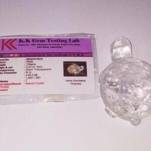 Indian Sphatik Kachua (Tortoise) & Lab Certified -126  Gram - Image 5