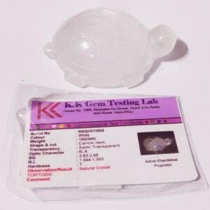 Abhimantrit Indian Sphatik Kachua (Tortoise) & Lab Certified -160  Gram - Image 5