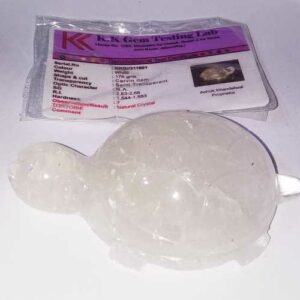 Abhimantrit Indian Sphatik Kachua (Tortoise) & Lab Certified - 176 Gram - Image 2