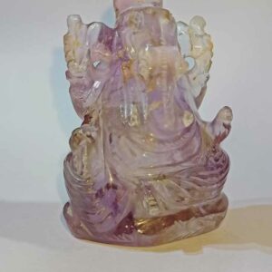 Abhimantrit Natural Amethyst Ganesh Ji Idol 73 Gram & Abhimantrit - Image 2