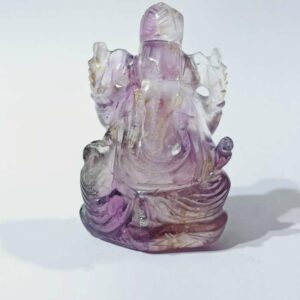 Abhimantrit Natural Amethyst Ganesh Ji Idol 73 Gram & Abhimantrit - Image 3