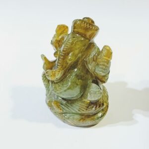 Labradorite Ganesh ji idol & Lab - Certified 73 gram Natural & Abhimantrit - Image 4