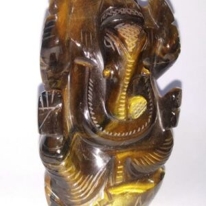 Tiger's eye ganesh ji idol144 Gram Lab- Tested & Abhimantrit - Image 4