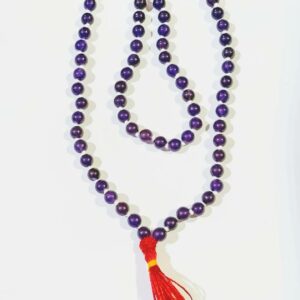 Amethyst Mala / Jamunia Mala 72 Beads 8 mm & Abhimantrit - Image 4