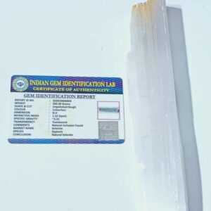 Abhimantrit Selenite Crystal Stone & Lab- Certified 200 Gram - Image 3