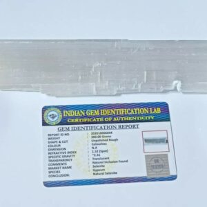 Abhimantrit Selenite Crystal Stone & Lab- Certified 200 Gram - Image 1