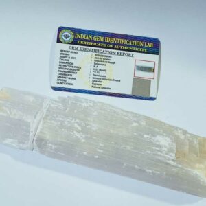 Abhimantrit Selenite crystal stone & Lab- Certified 314 Gram - Image 3