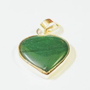 Lab-Certified Natural Aventurine in silver locket & Abhimantrit 25 Carat - Image 1