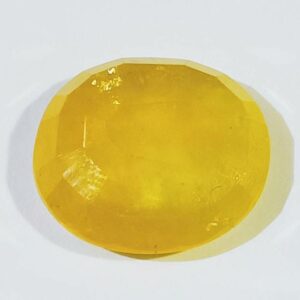 Yellow Sapphire (Pukhraj) Certifie & Abhimantrit 9.25 Carat - Image 4