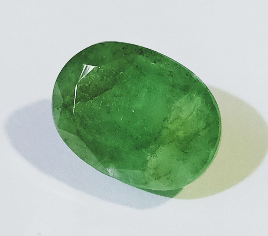 Lab Certified Panna Stone (Emerald) Oval shape, Original Stone