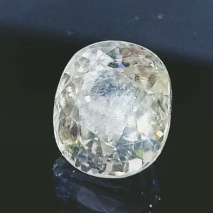 Abhimantrit White Zircon Transparent Stone & Lab Certified 7.25 Carat - Image 4