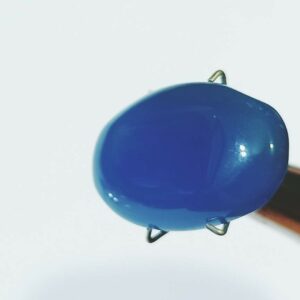 Abhimantrit Natural Blue Onyx (Oval Shape) & Lab Certified - 7.8 Carat - Image 4