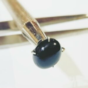 Abhimantrit Natural Black Onyx (Oval Shape) Lab Certified &- 2.9 Carat - Image 5