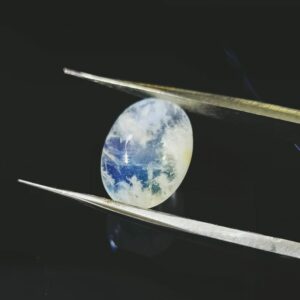 Lab-Certified Rainbow Moonstone (Feldspar) & Abhimantrit 5.38 Carat - Image 4